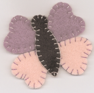 Spring Butterfly Felt Magnet