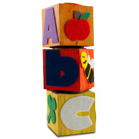 abc wood blocks