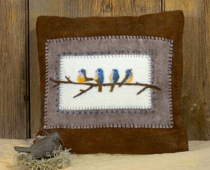 Bluebird Pillow