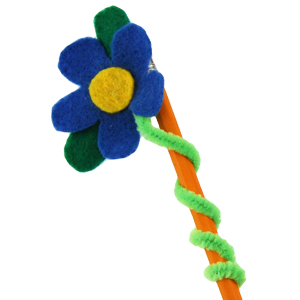 Felt Flower Pencil