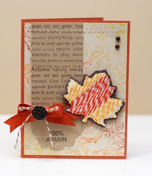 Festive Die-Cut Twine Leaves