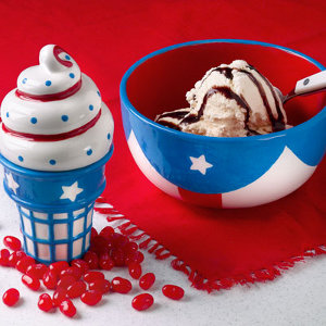 Patriotic Ice Cream Bowl and Cone Box