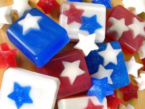 July 4th Star Soap