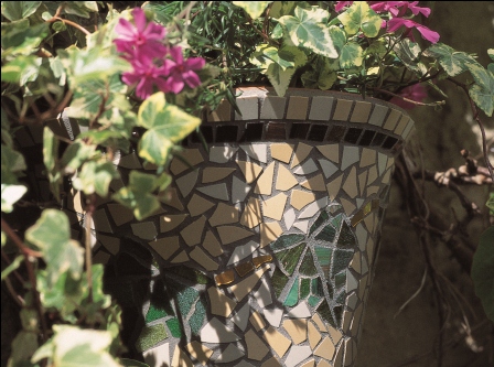 Ivy Mosaic Hanging Pot