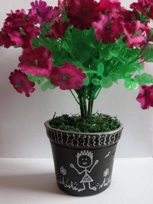 Chalkboard Terra Cotta Planter