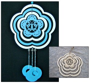 blue skies wind chime