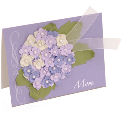 Lilac Bouquet Card for Mom