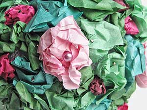 Tissue Paper Topiary Close Up