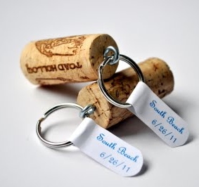 Wine Cork Keychains