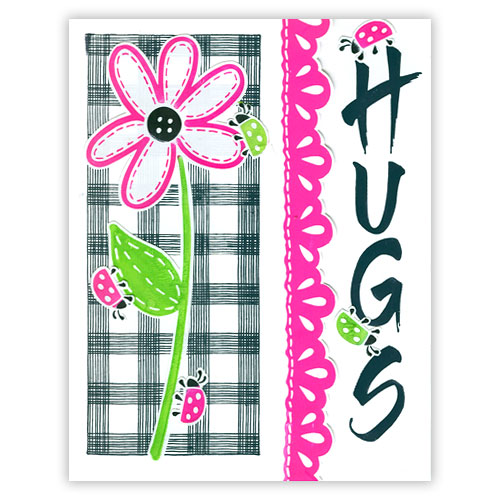 Retro Hugs Stamp Card