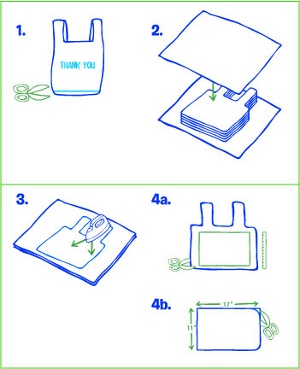 Heat Fused Grocery Bag Placemat