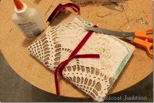 Lace and Fabric Book Cover