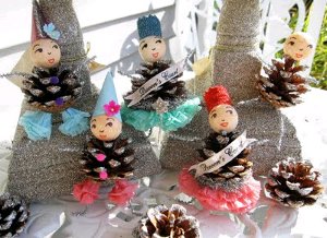 Pine Cone Glitter Ballerinas 2