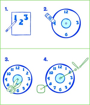 Recycled Record Clock