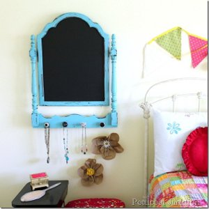 Turquoise Refurbished Chalkboard