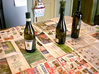 Snowball Wine Bottle Vases