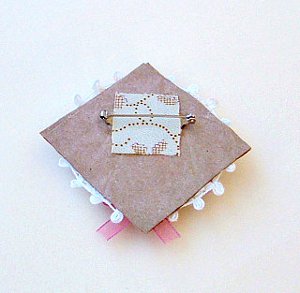 Romantic Paper Bag Brooch