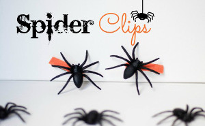 DIY Spider Hair Clips