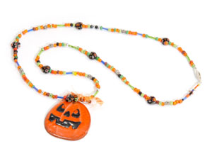 Halloween Pumpkin Necklace