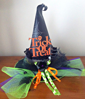 Pretty Spooky Witch Hat Centerpiece