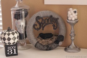 Vintage Spooky Wreath