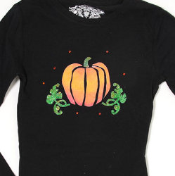Glitter Pumpkin Shirt