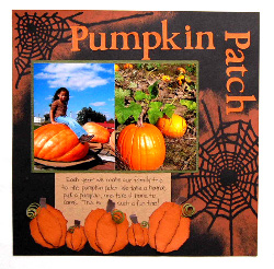 Pumpkin Patch Scrapbook Page