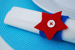 4th of July Star Napkin Rings