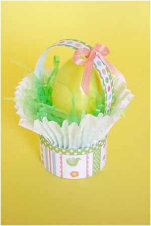 Mini Cupcake Easter Basket