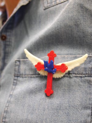 Peace, Faith, and Freedom Pin