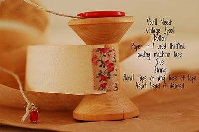 Vintage Spool Valentine