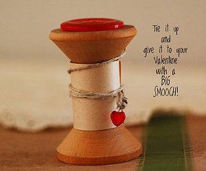 Vintage Spool Valentine