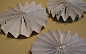 Spring Paper Pinwheel Wreath