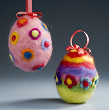 Needlefelted Easter Eggs