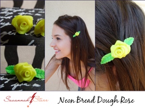 Awesome Neon Rose Earrings