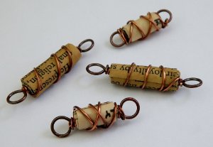 Wire Wrapped Paper Beads