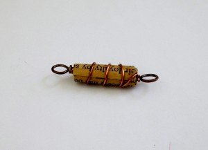 Wire Wrapped Paper Beads