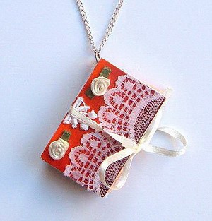 Mini Book Pendant