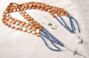 Multistrand Disc Bead Necklace