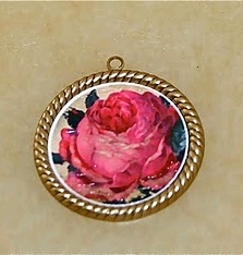 Decoupage Pendant Necklace