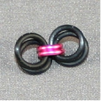 Pink Metal Flower Earrings Step 2