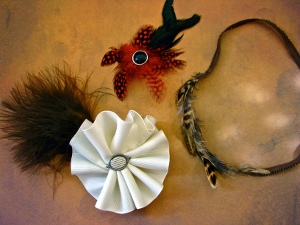 Sassy Feathered Hair Accessories