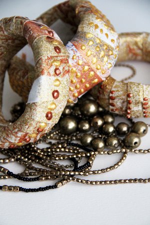 Shimmery Foam Bangles