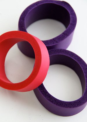 Shimmery Foam Bangles