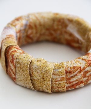 Shimmery Foam Bangles