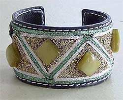 Beaded Leather Bracelet