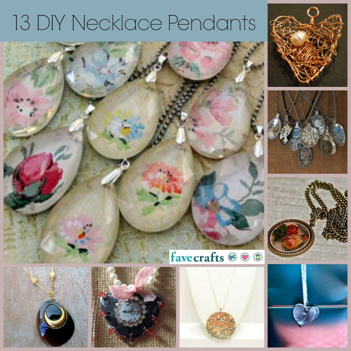 13 DIY Necklace Pendants