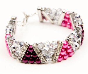 shades of pink bracelet