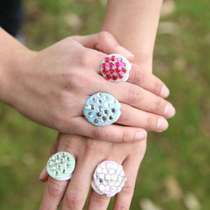 Sparkly Bling Rings