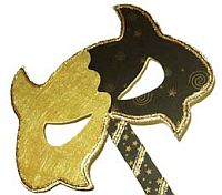 Gold Purim Mask